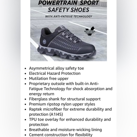 🌅Timberland PRO Powertrain Sport Alloy Toe Work Shoe - Picture 16 of 16